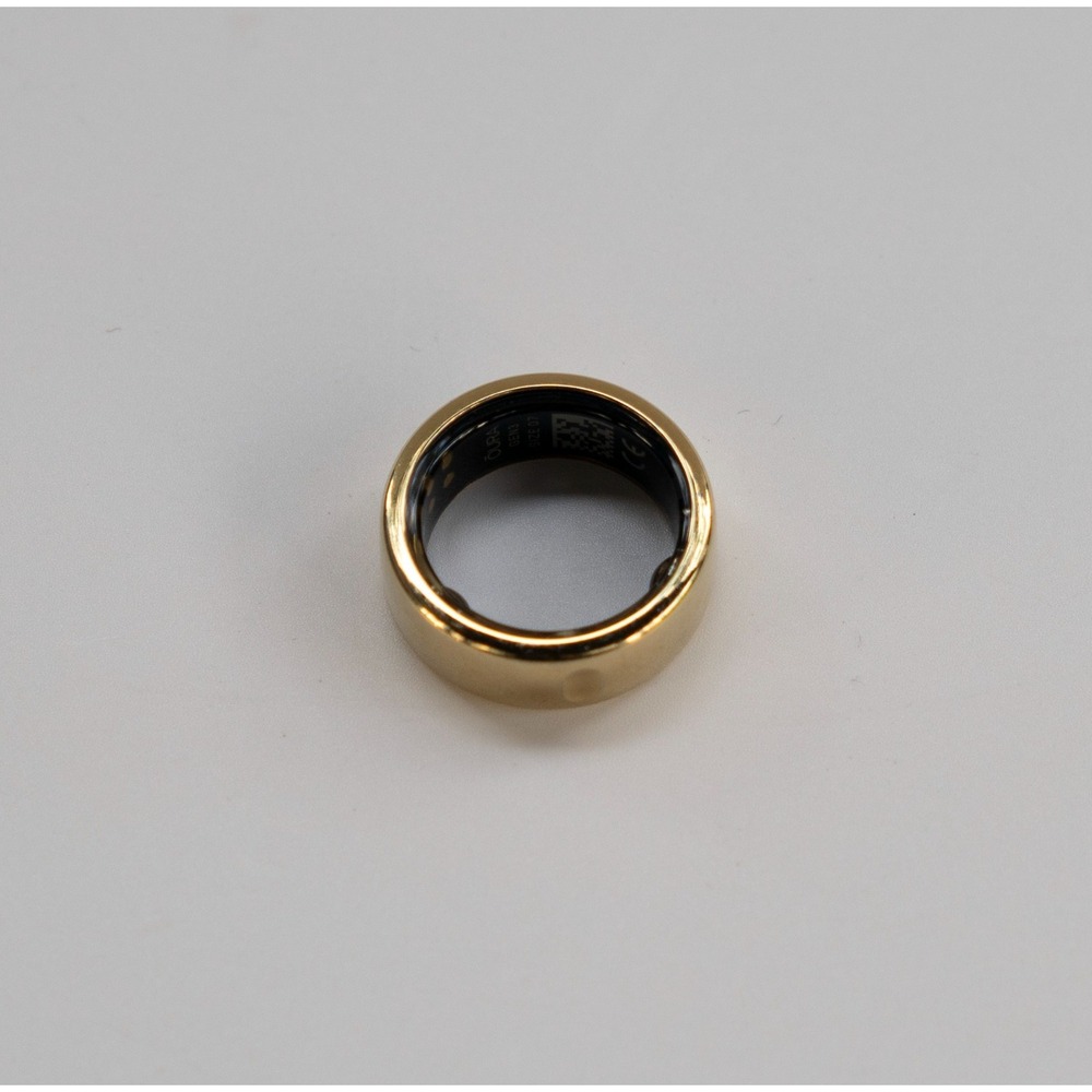 Oura Ring Gen 3 Activity Tracker Unisex Size 7 Gold Good Sleep Heart Rate SpO2